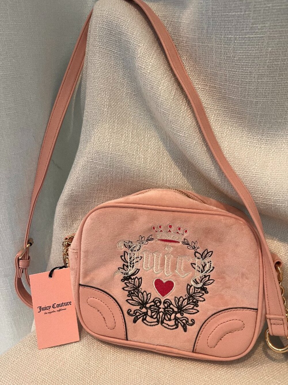 Juicy Coutour Pink Diamond Heritage Crossbody
